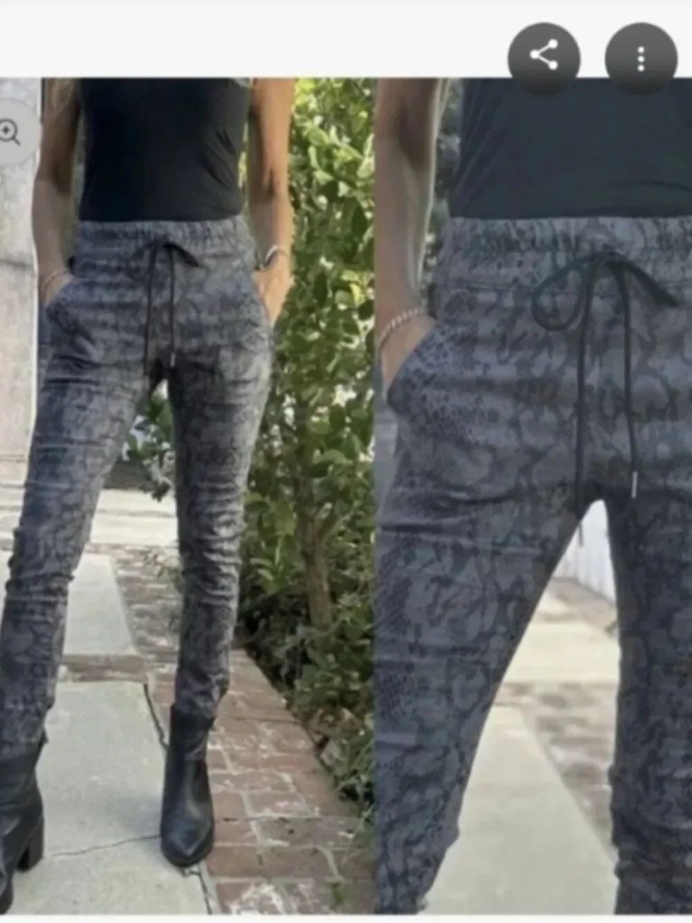 Like New! BEVY FLOG Python Snake Shely Pants Size 28